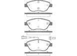 TRISCAN Bremsbelagsatz, Scheibenbremse 811015020 für Opel Fiat ABARTH LANCIA Vaughall