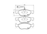 MAGNETI MARELLI Bremsbelagsatz, Scheibenbremse 363700423070 für ALFA ROMEO Fiat LANCIA