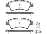 TRISCAN Bremsbelagsatz, Scheibenbremse 811028031 für Peugeot