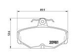 MAGNETI MARELLI Bremsbelagsatz, Scheibenbremse 363700424018 für Ford