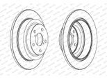 FERODO Bremsscheibe ddf678c 266mm 10mm für Subaru