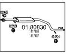MTS Mittelschalldämpfer 0180830 für Ford
