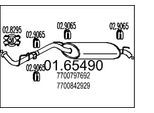MTS Endschalldämpfer 0165490 für RENAULT