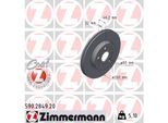 ZIMMERMANN Bremsscheibe 590284920 Vorderachse belüftet 260mm 22mm für TOYOTA