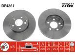 TRW Bremsscheibe df4261 296mm 28mm für Mercedes