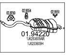 MTS Endschalldämpfer 0194220 für VW SEAT