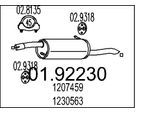 MTS Endschalldämpfer 0192230 für Ford