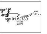 MTS Mittelschalldämpfer 0152780 für Opel