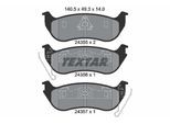 TEXTAR Bremsbelagsatz, Scheibenbremse 2435501 für JEEP