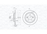 MAGNETI MARELLI Bremsscheibe 360406207601 voll 284mm 10mm für KIA