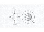 MAGNETI MARELLI Bremsscheibe 360406211001 belüftet 258mm 22mm für Mercedes LADA NISSAN RENAULT DACIA