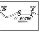 MTS Endschalldämpfer 0160756 für VW