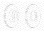 FERODO Bremsscheibe fcr330a 335mm 34mm für MAN