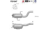 AS Ruß-/Partikelfilter, Abgasanlage Abganlage fd1047 für Audi