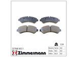 ZIMMERMANN Bremsbelagsatz, Scheibenbremse 227681651 Vorderachse für TOYOTA (GAC) LEXUS
