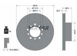 TEXTAR Bremsscheibe 92020400 278mm 22mm für Mercedes