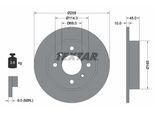 TEXTAR Bremsscheibe 92056400 258mm 10mm für NISSAN
