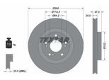TEXTAR Bremsscheibe 92186503 300mm 25mm für HONDA