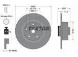 TEXTAR Bremsscheibe PRO 92196103 300mm 11mm für RENAULT