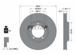TEXTAR Bremsscheibe 92234500 254mm 24mm für HYUNDAI