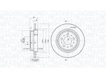 MAGNETI MARELLI Bremsscheibe 360406051901 voll 288mm 12mm für Volvo