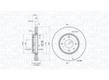MAGNETI MARELLI Bremsscheibe 360406052001 belüftet 281mm 24mm für Volvo MITSUBISHI