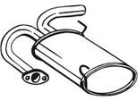 BOSAL Endschalldämpfer 145075 für NISSAN