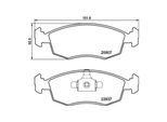 MAGNETI MARELLI Bremsbelagsatz, Scheibenbremse 363700423192 für Fiat