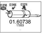 MTS Endschalldämpfer 0160738 für Peugeot