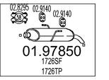 MTS Endschalldämpfer 0197850 für Peugeot