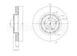 METELLI Bremsscheibe 231829c belüftet 315mm 28mm für HONDA