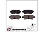 ZIMMERMANN Bremsbelagsatz, Scheibenbremse 216011751 Vorderachse für TOYOTA