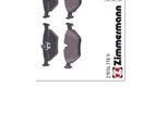 ZIMMERMANN Bremsbelagsatz, Scheibenbremse pb:z 219341709 Hinterachse für ROVER SAAB BMW (BRILLIANCE) MG