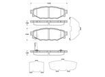 TRISCAN Bremsbelagsatz, Scheibenbremse 811068184 für Subaru