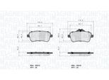 MAGNETI MARELLI Bremsbelagsatz, Scheibenbremse 363700450156 für Mercedes