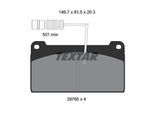 TEXTAR Bremsbelagsatz, Scheibenbremse 2976502 für Mercedes