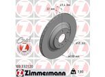 ZIMMERMANN Bremsscheibe COAT Z 100332120 Hinterachse außenbelüftet 330mm 22mm für Audi (FAW)