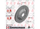 ZIMMERMANN Bremsscheibe FORMULA Z COAT 100334170 Hinterachse links 335mm 22mm für Audi
