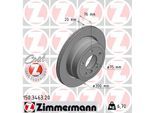 ZIMMERMANN Bremsscheibe COAT Z 150346320 Hinterachse belüftet 300mm 20mm für BMW
