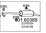 MTS Endschalldämpfer 0160388 für MAZDA