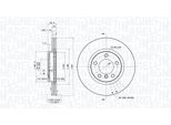 MAGNETI MARELLI Bremsscheibe 360406188101 belüftet 307mm 24mm für MINI