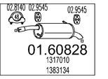 MTS Endschalldämpfer 0160828 für Ford