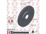 ZIMMERMANN Bremsscheibe 285354720 Hinterachse belüftet 345mm 20mm für HYUNDAI