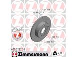 ZIMMERMANN Bremsscheibe COAT Z 600322220 Hinterachse voll 256mm 12mm für VW (SVW) (FAW) VAG Skoda