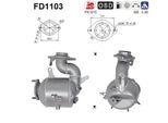 AS Ruß-/Partikelfilter, Abgasanlage fd1103 für TOYOTA