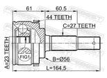 FEBEST Gelenksatz, Antriebswelle 0210p12qg18a44 Vorderachse für NISSAN