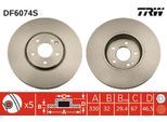 TRW Bremsscheibe df6074s 330mm 32mm für Mercedes Chrysler