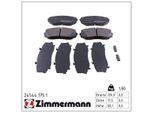 ZIMMERMANN Bremsbelagsatz, Scheibenbremse 245441751 Vorderachse für Ford MAZDA MITSUBISHI LINCOLN