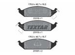 TEXTAR Bremsbelagsatz, Scheibenbremse 2331801 für Chrysler DODGE