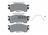 TEXTAR Bremsbelagsatz, Scheibenbremse 2384504 für Ford MAZDA MITSUBISHI NISSAN HAIMA (FAW)